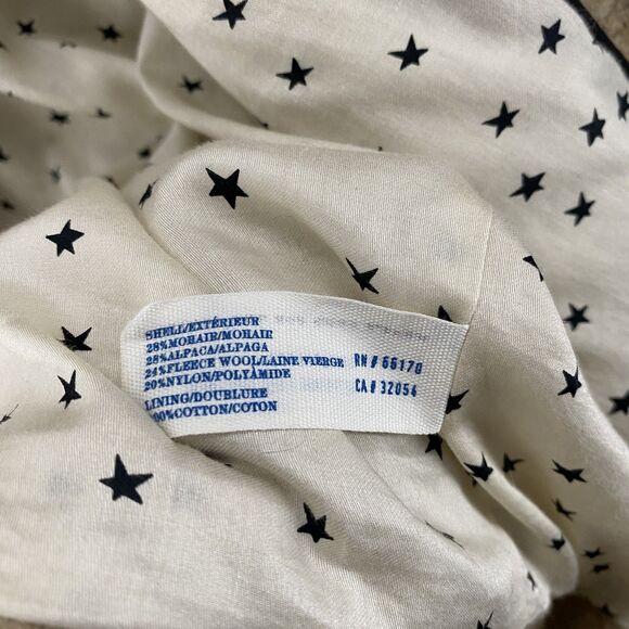 Leifsdottir Coat Womens 8 Tan Wool Mohair Alpaca Blend Textured Button Classy - Picture 9 of 13